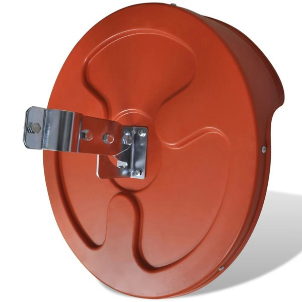 Berkfield Convex Traffic Mirror PC Plastic Orange 45 cm Outdoor