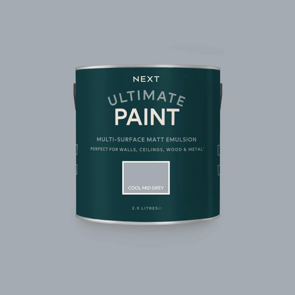 Next Cool Mid Grey Mixed To Order Ultimate Paint 2.5L