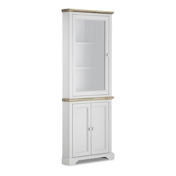 Statement Furniture Florence Corner Display Cabinet, Glass Door Assembled Dresser