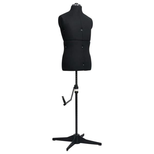 Berkfield Adjustable Dress Form Male Black Size 37-45