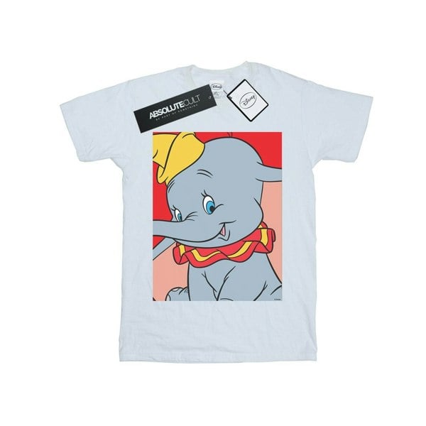 Disney Mens Dumbo Portrait T-Shirt - White