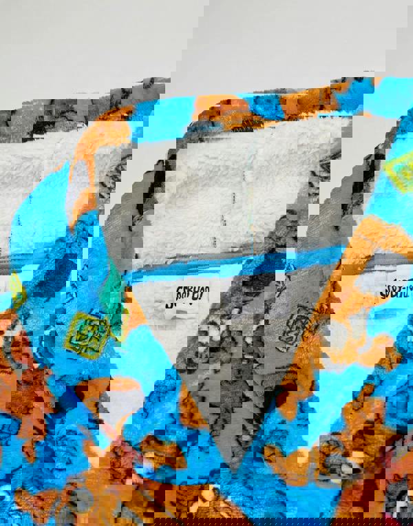 Scooby Doo Boys Blue Character AOP Blanket Hoodie (One Size)