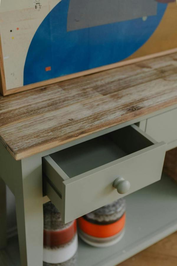 Statement Furniture Florence Console Table with 3 Drawers and Shelf. Hallway Slimline Storage
