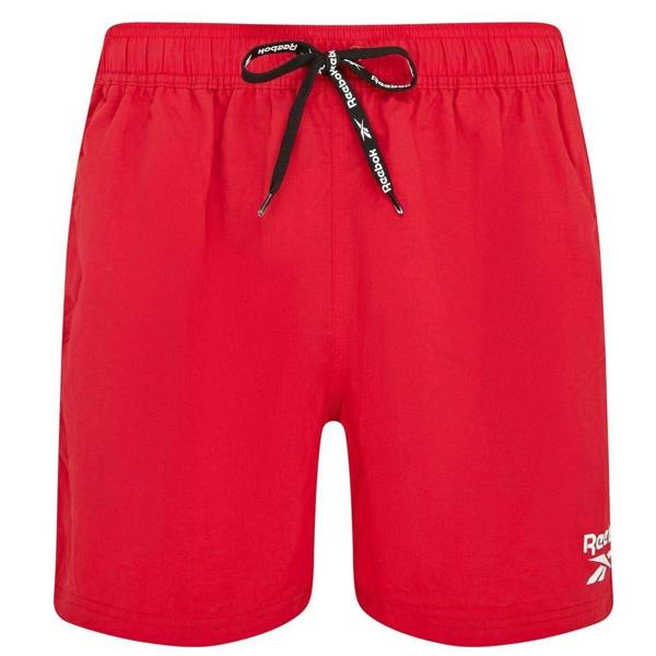 Reebok Mens Regular Swim Shorts - Red - 