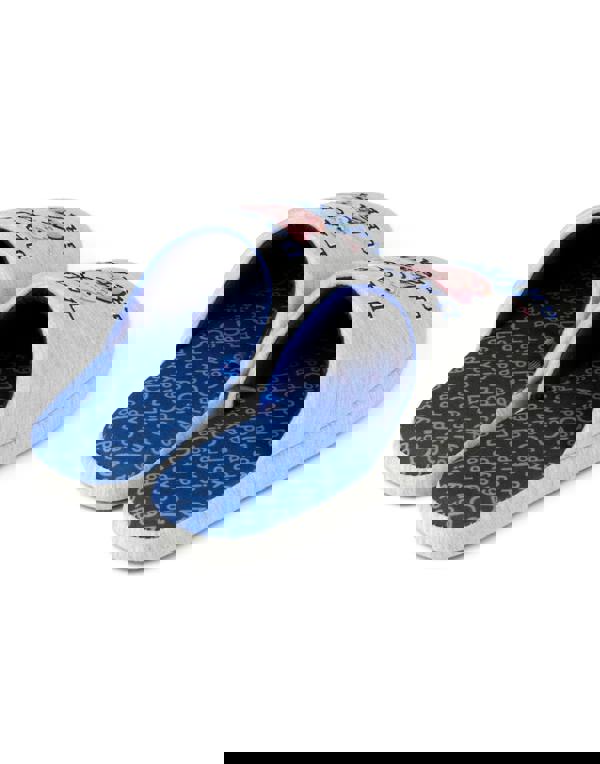 Peppa Pig Mens Grey Daddy Pig Mule Slippers