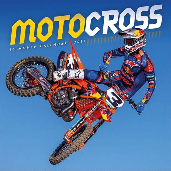 Motorcross Calendar 2027, Wall Calendars, Month To View, Sports, Gift