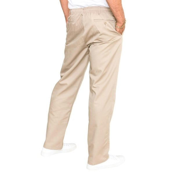 Duke Mens D555 Basilio Elasticated Waist Rugby Trousers - Stone