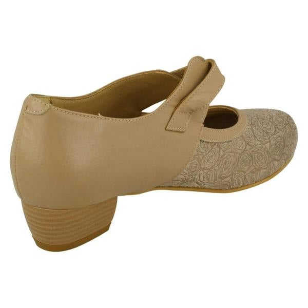 DB Shoes Ladies Easy B Court Shoes With Removable Footbed And Strap Constance