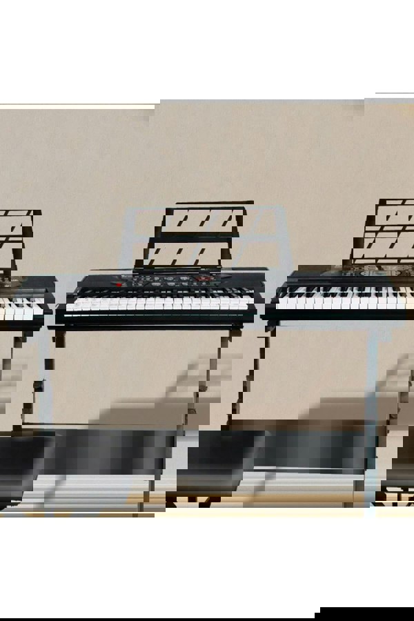 Living and Home 61-Key Portable Electronic Keyboard with Follow-the-Light Keyboard