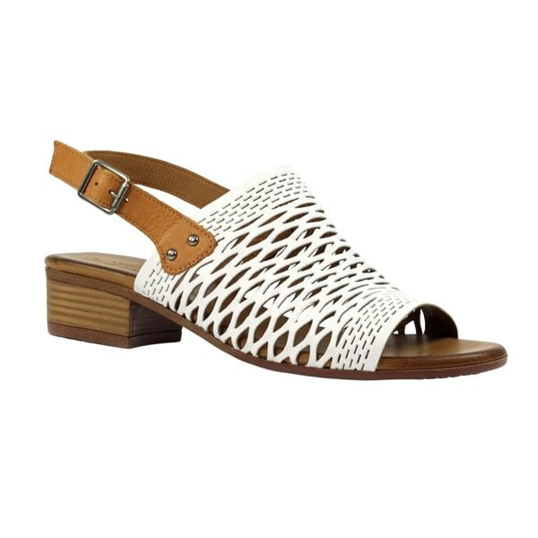 Lunar Womens/Ladies Jessica Leather Sandals - White