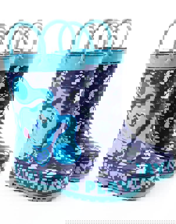 Blue's Clues & You! Boys Blue Let'S Play Print Wellington Boots with Handles