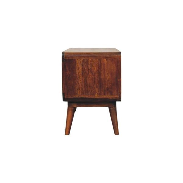 Artisan Furniture Curved Chestnut Double Slot Media Unit