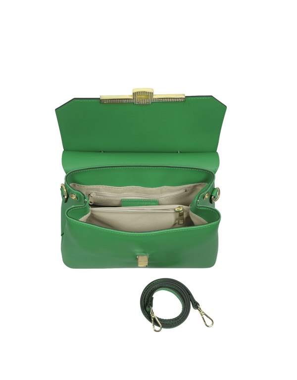 Le Parmentier Atlanta Top Handle Satchel - Green