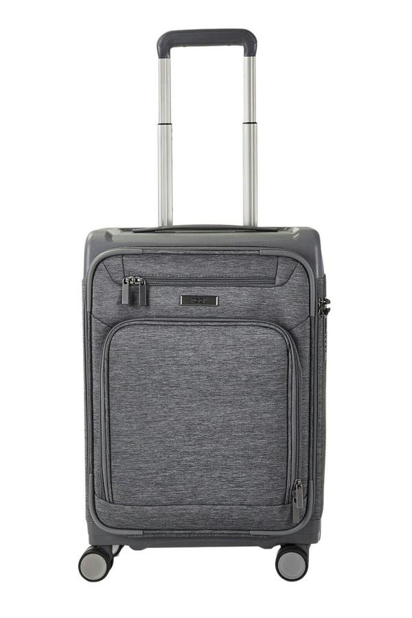 Rock Luggage Lightweight Soft Suitcase 4 Wheel Luggage Travel Trolley Cases Cabin Bags
