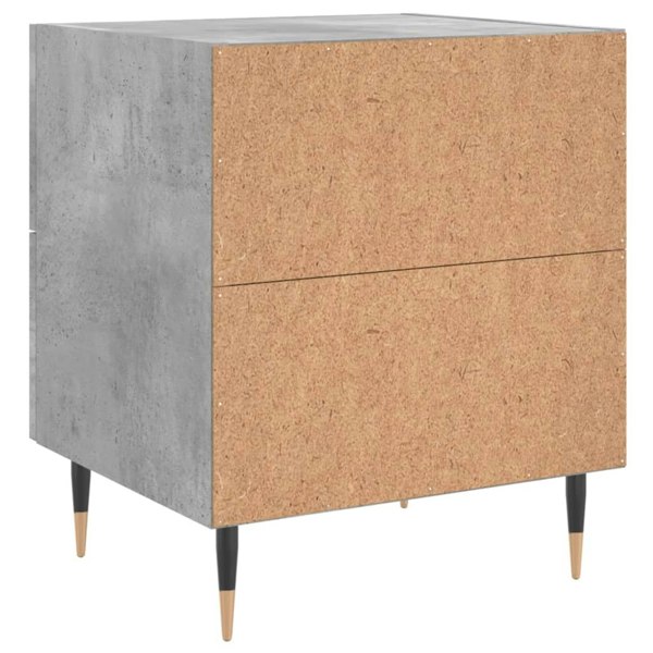 Berkfield Bedside Cabinet Concrete Grey 40x35x47.5 cm Engineered Wood