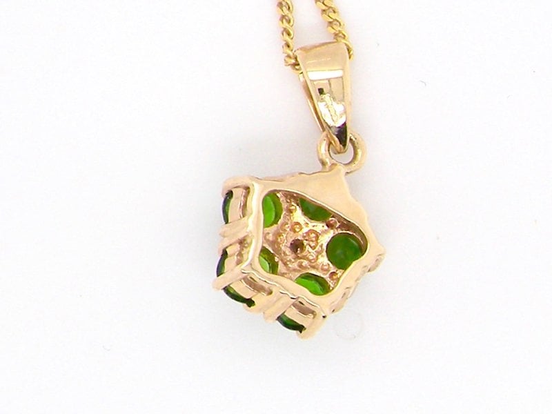 Vintage Tom A green diopside and diamond pendant