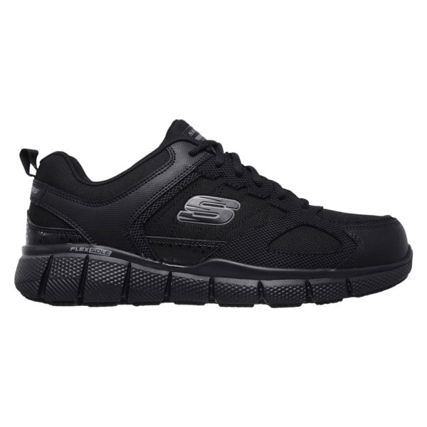 Skechers Workwear Telphin Sanphet Leather Men's Black Safety Trainers