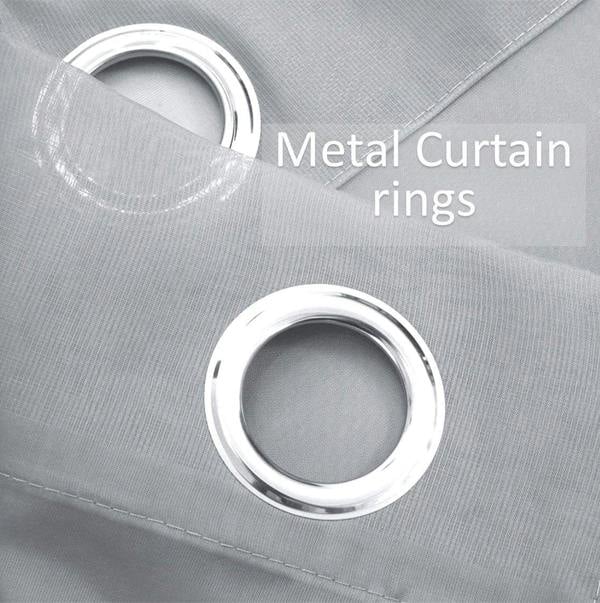 Luxury Living Voile Ring Top Curtain Panel Pair