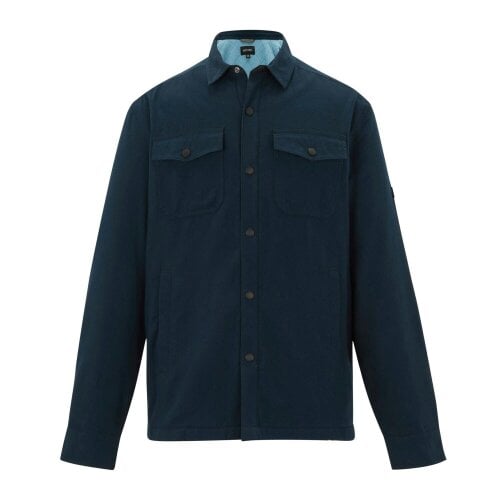 Regatta Mens Spennith Plain Shirt Jacket - Navy/Dusky Blue - M - Navy/Dusky Blue - 100% Cotton