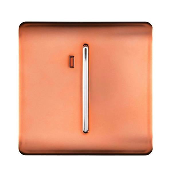 Trendi Switch 1 Gang 20 Amp Heavy Duty Rocker Switch in Copper
