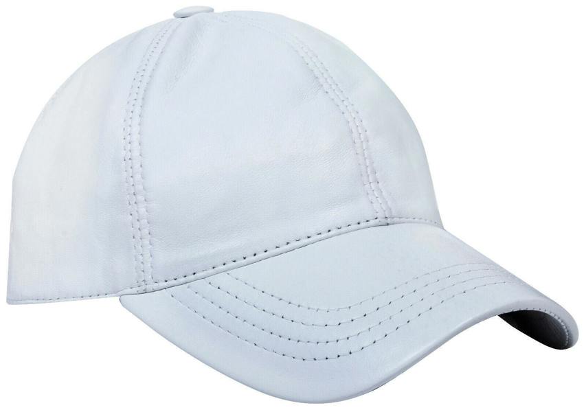 Infinity Leather Mens Womens Real Nappa Leather Adjustable Golf Snapback Plain Baseball Cap Hat
