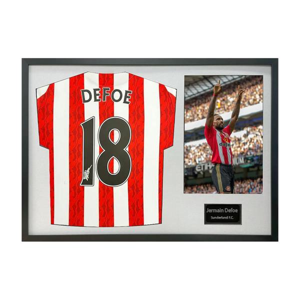 Jermain Defoe Signed Sunderland Shirt Classic Frame