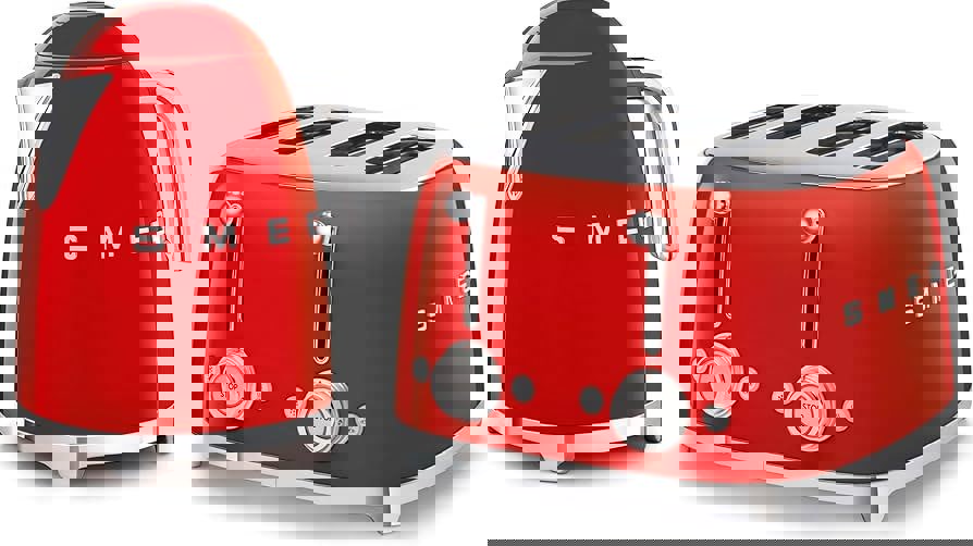Smeg Bundle Set TSF03 4-Slice Toaster & KLF03 Kettle Bundle Set