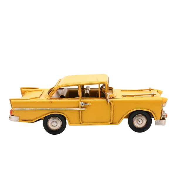 Harvey Makin Ornament - Yellow Car