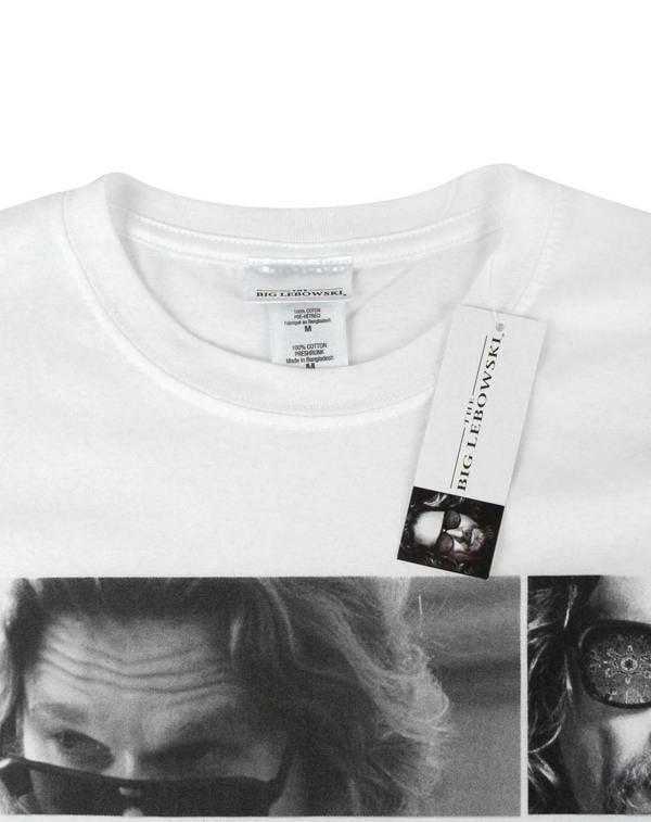 Big Lebowski Mens White The Dude And Walter Short Sleeved T-Shirt