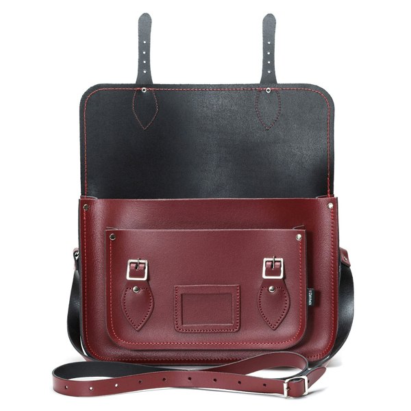 Zatchels Handmade Leather Satchel - Oxblood Red