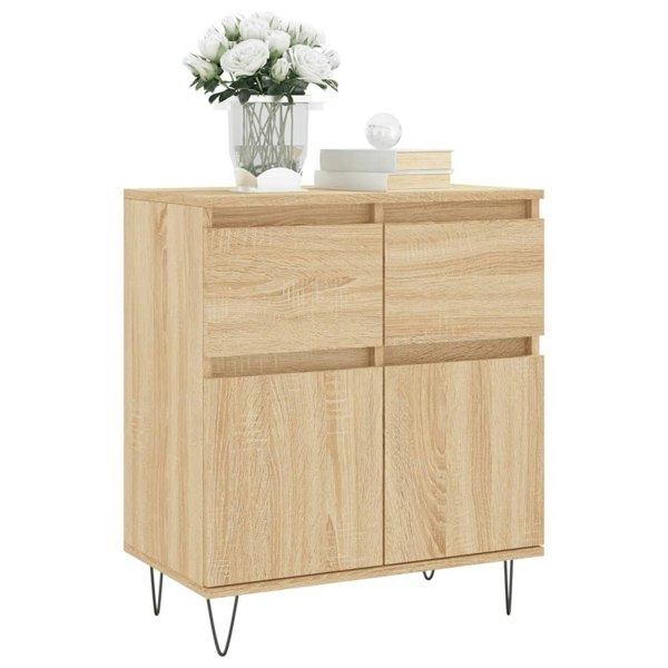Berkfield Sideboard Sonoma Oak 60x35x70 cm Engineered Wood