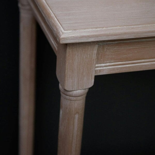 Wyld Haus Laurelbrook Large Console Table Rattan Shelf