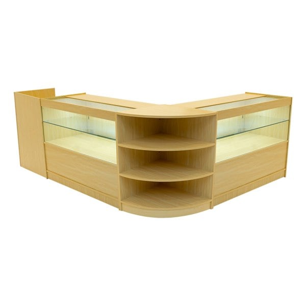 Monstershop Eclipse LED Shop Counter Set LM60, TB60 & 2 x C1200 - Maple