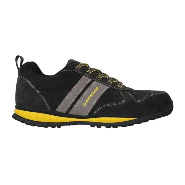 Dunlop Mens Houston Leather Safety Shoes - Charcoal - 