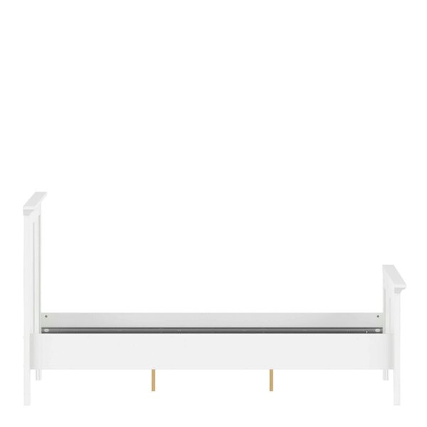 Wyld Haus Osaka Double Bed Frame 4ft6 Farmhouse White Wood