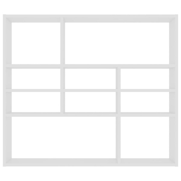 Berkfield Wall Shelf White 90x16x78 cm Engineered Wood