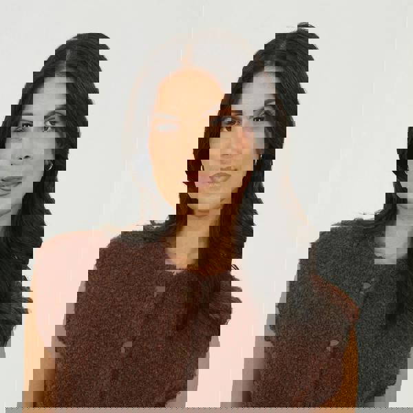 Brave Soul Brown Boucle Knitted Waistcoat - Brown Image 4