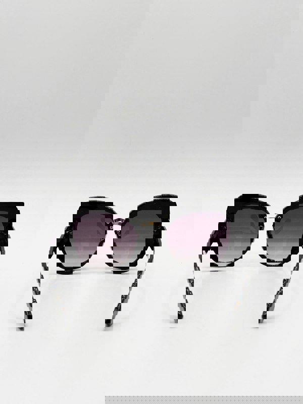 SVNX Oversized Cat-Eye Sunglasses in Black