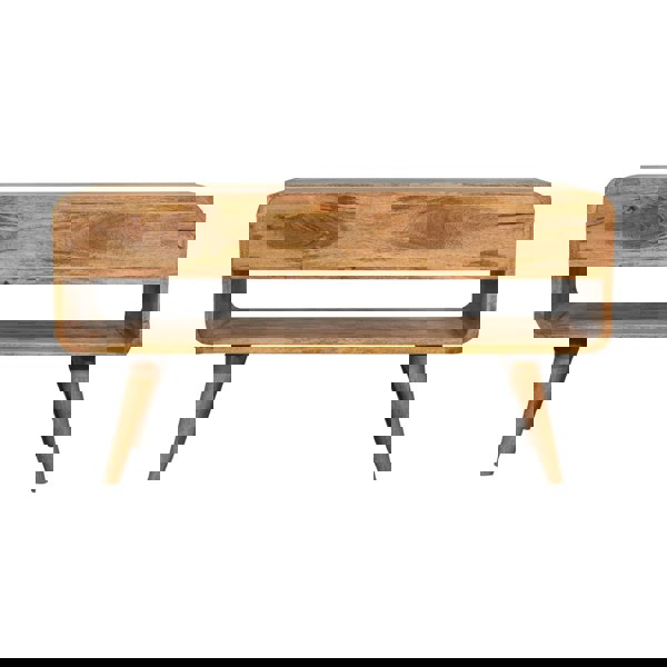 Artisan Furniture Reverse Curve Oak-ish Media Unit