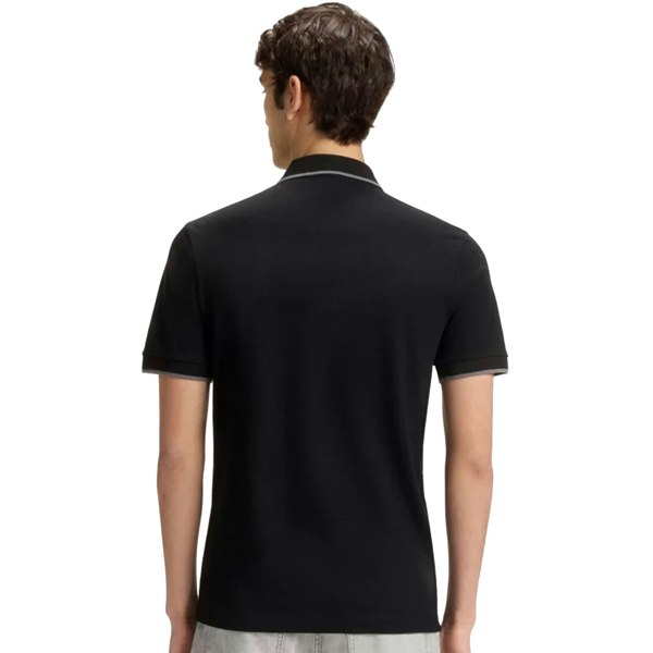 BOSS Slim Fit Passertip Polo Shirt Black