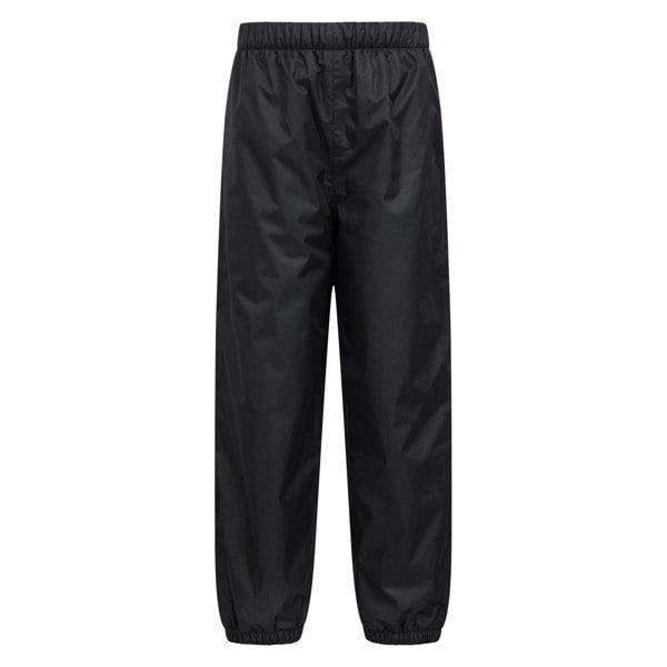 Mountain Warehouse Kids Fleece Lined Waterproof Trousers - Black