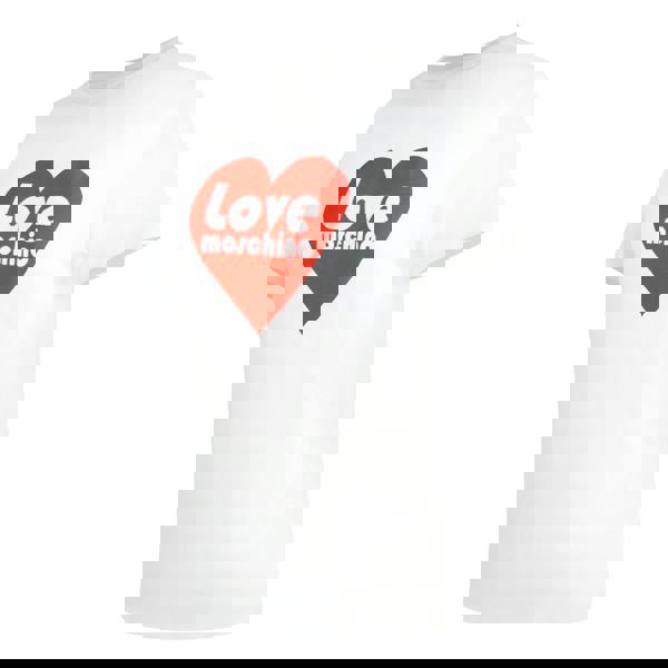 Love Moschino Heart Logo White T-Shirt - Nova Clothing