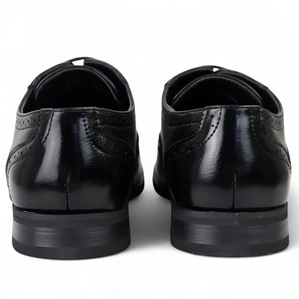 Dolcetto Men’s Black Classic Brogue Derby Oxford Shoes