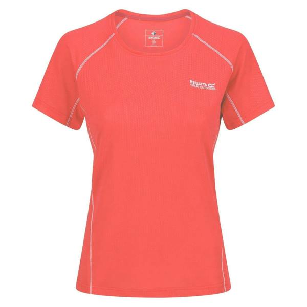 Regatta Womens/Ladies Devote II Contrast Detail T-Shirt - Neon Peach - 