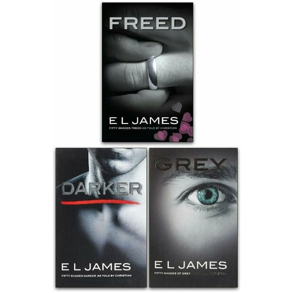 E L James Fifty 50 Shades of Grey, Darker and Freed Classic Original Trilogy 3 Book Set