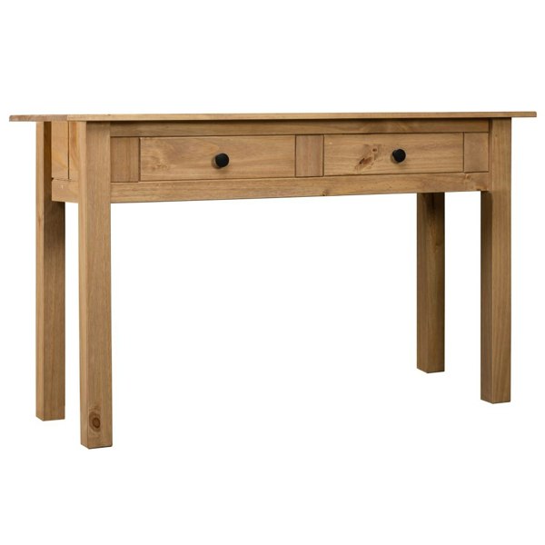 Berkfield Console Table 110x40x72 cm Solid Pine Wood Panama Range