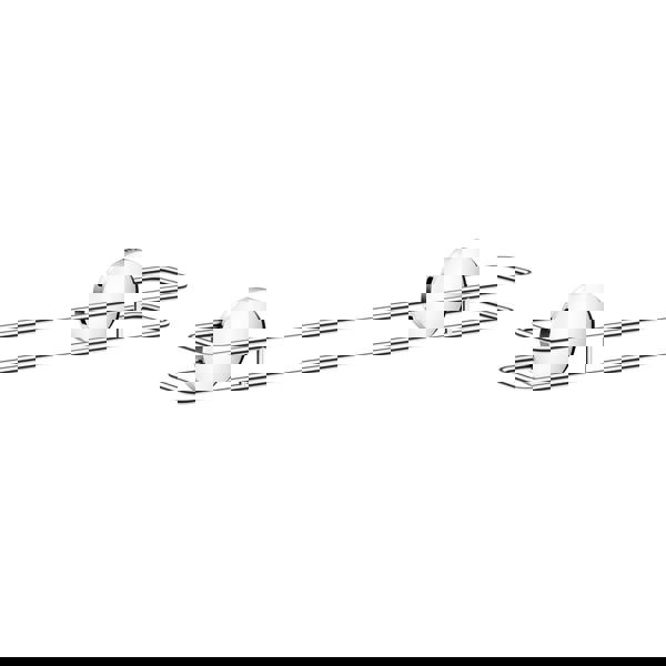 Chromed stainless steel towel rail