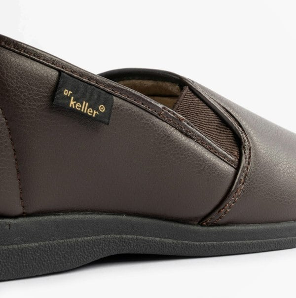 Dr Keller CHRISTOF Mens Slippers Brown