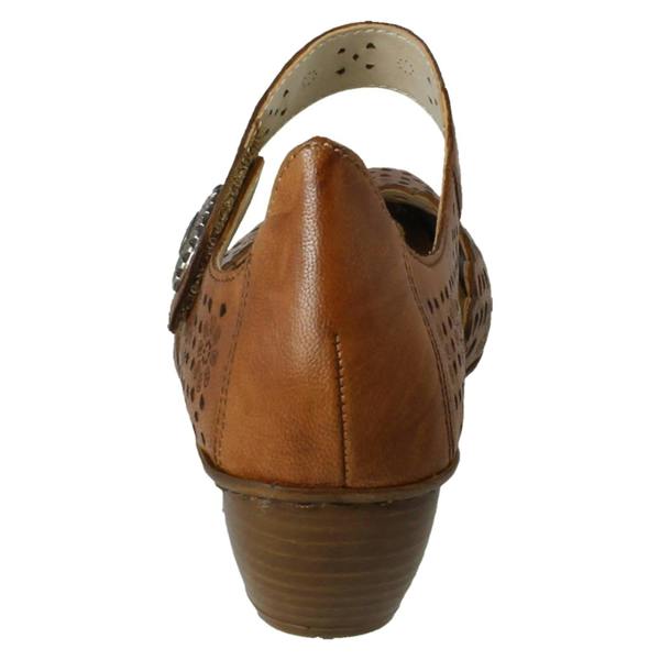 Rieker Ladies Rieker Punched Detailed Summer Shoes 43753
