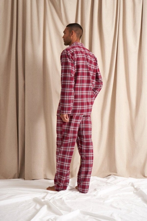 Mister You Plaid Pyjamas in BordeauxNightwear